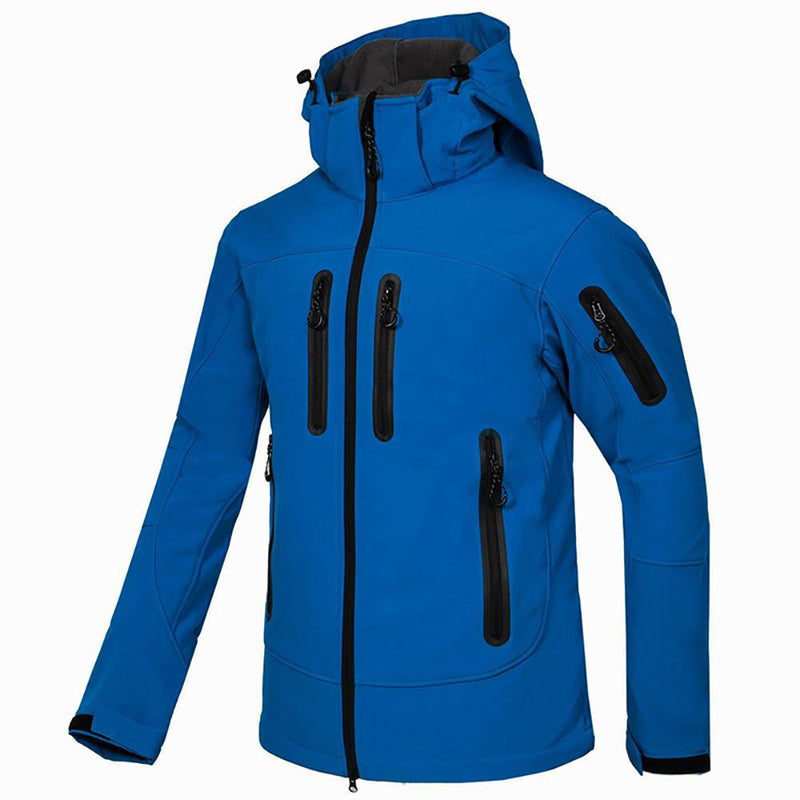 Hooded Full Zip Jacket for Men - Multiple Pockets - Image 1