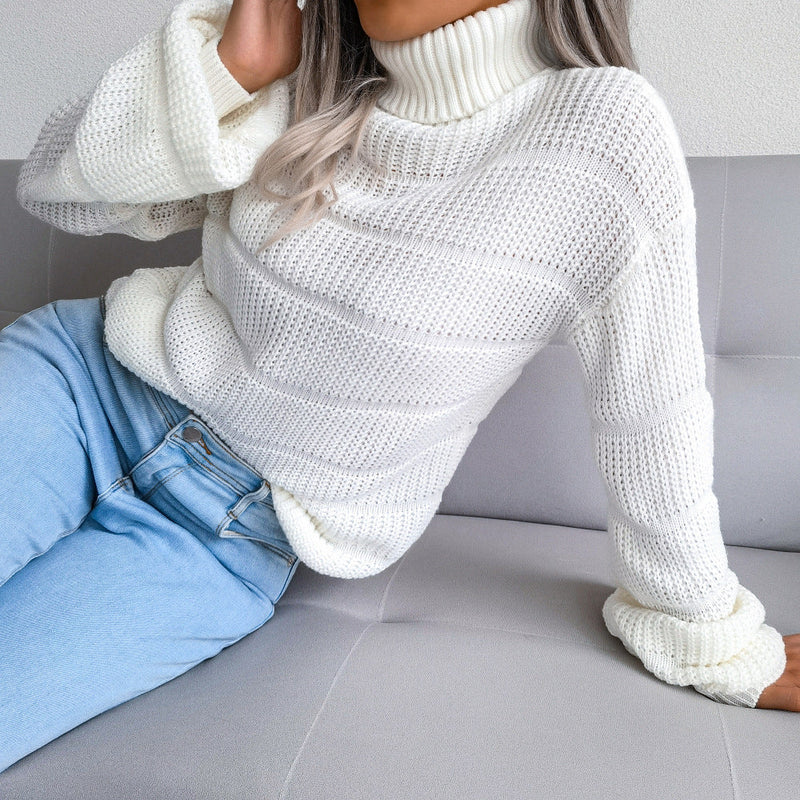 Turtleneck Sweater for Women - Relaxed - Image 3