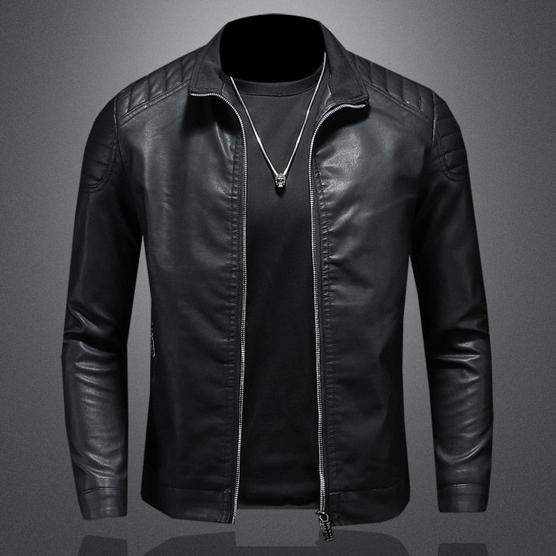 Biker Jacket for Men - Long Sleeve - Image 3