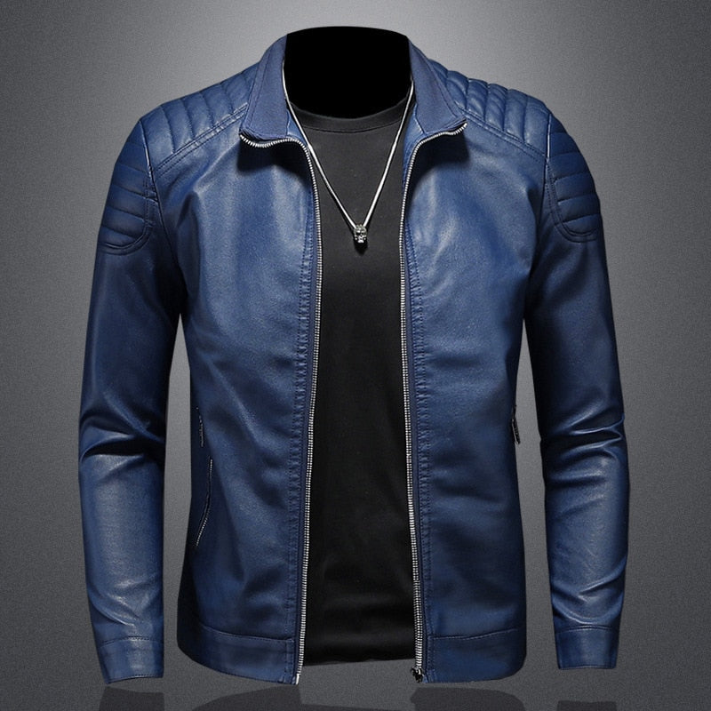 Biker Jacket for Men - Long Sleeve - Image 1