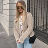Crewneck Cardigan Jacket for Women - Button Front - Image 1