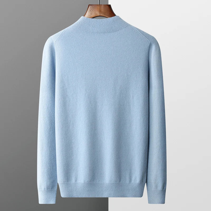 Mock Neck Sweater for Men - Long Sleeve - Image 4