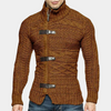 Cable Knit Zip-Up Sweater for Men - Slim Fit - Image 1
