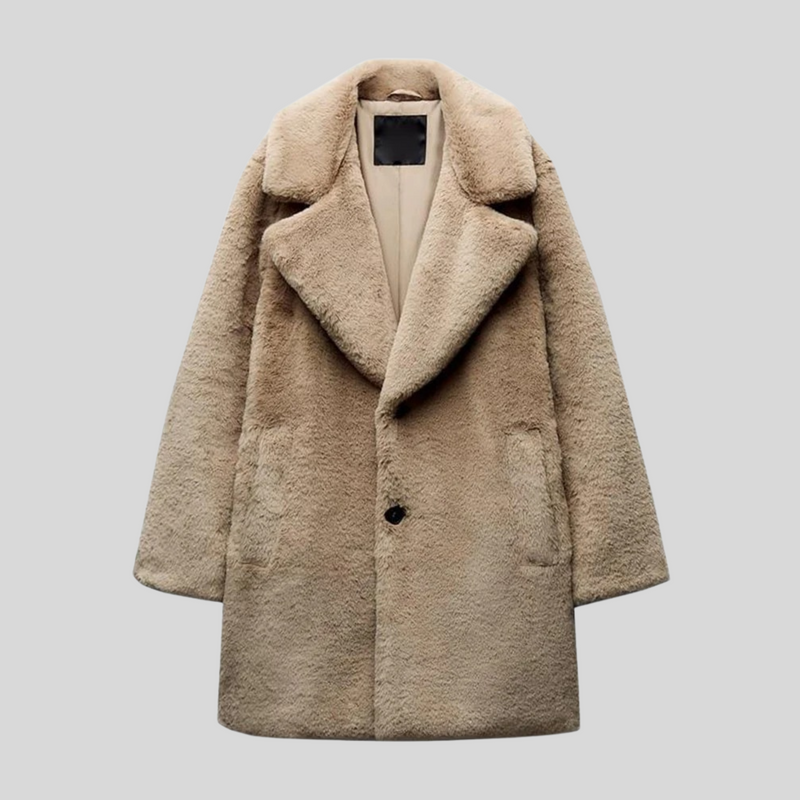 Teddy Oversized Coat for Women - Long Sleeve - Image 1