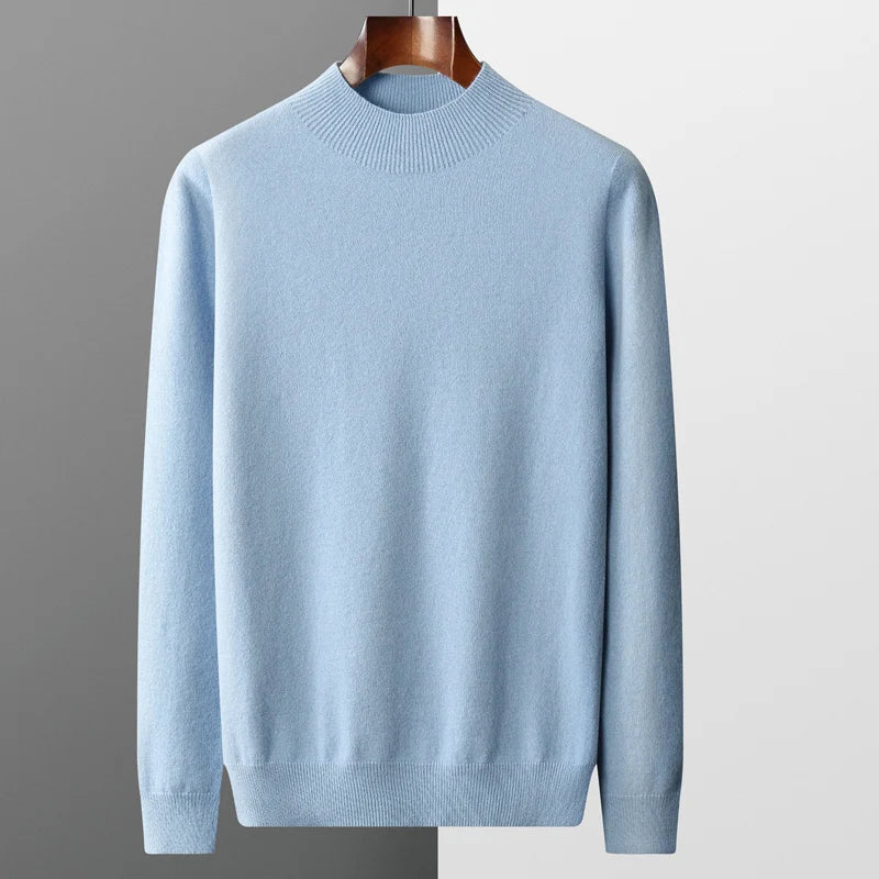 Mock Neck Sweater for Men - Long Sleeve - Image 3