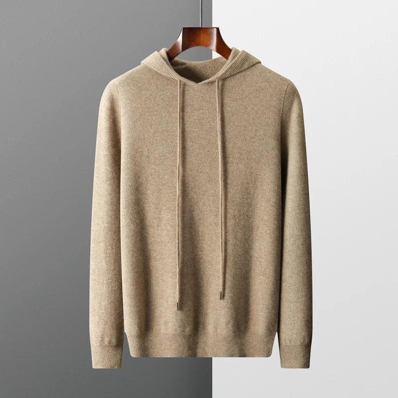 Knit Hoodie Sweater for Men - Long Sleeve - Image 1