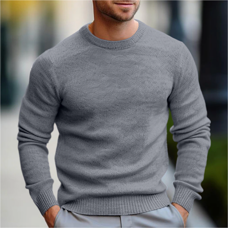 Crew Neck Sweater for Men - Long Sleeve - Image 1