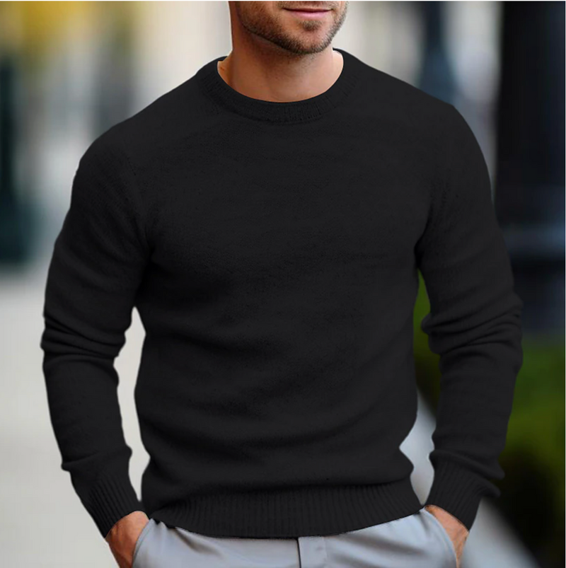 Crew Neck Sweater for Men - Long Sleeve - Image 3