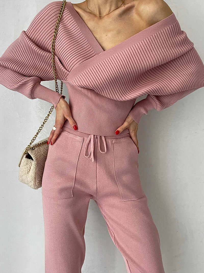 Wrap Sweater for Women - V-Neck - Image 3