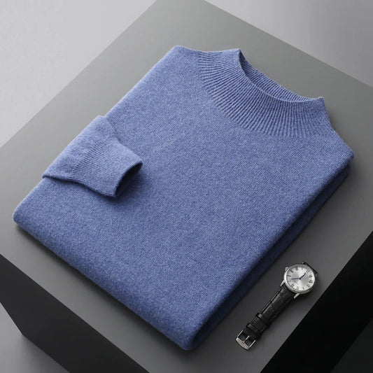 Mock Neck Sweater for Men - Long Sleeve - Image 1