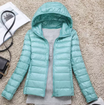 Puffer Jacket for women - Hooded Lightweight Quilted - Slim Fit Casual - Image 1