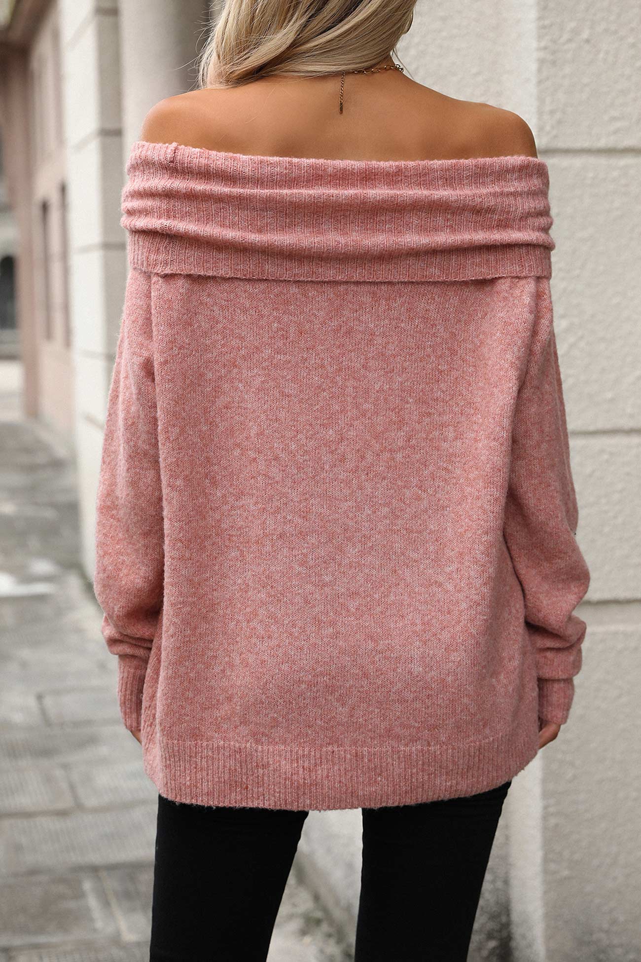 Cowl Neck Sweater for Women - Relaxed - Image 16