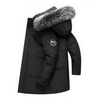 Hooded Jacket for Men - Fur Hood - Image 1