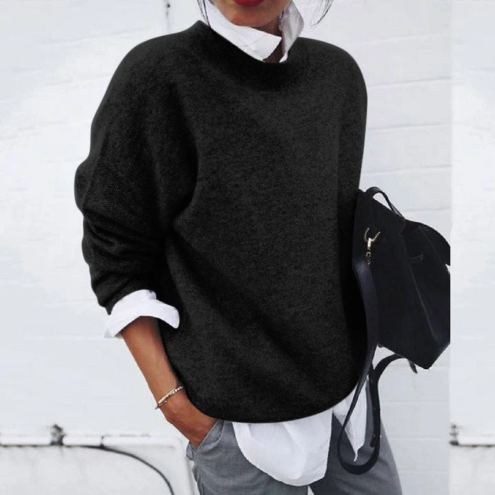 Crew Neck Sweater for Women - Long Sleeve - Image 1