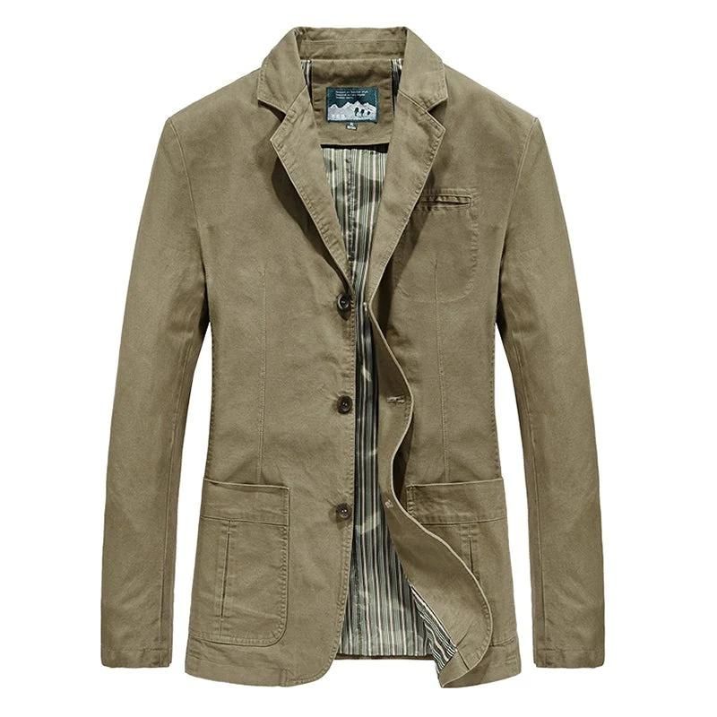 Casual Blazer for Men - Notched Lapel Two-Button Closure - Image 1