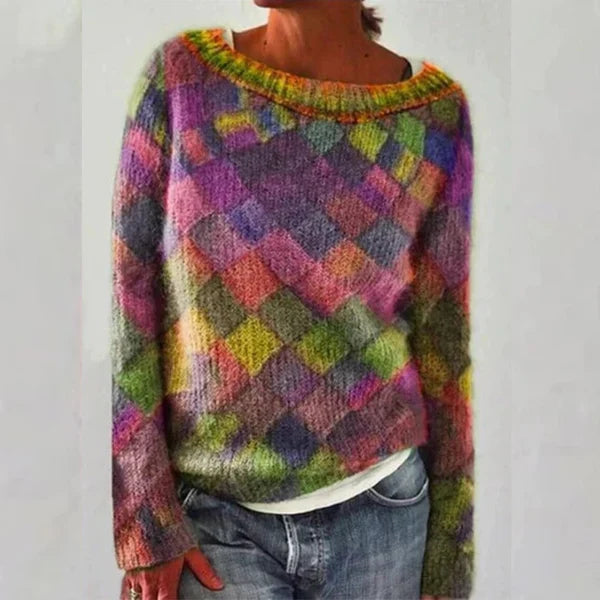 Crew Neck Sweater for Women - Oversized - Image 1
