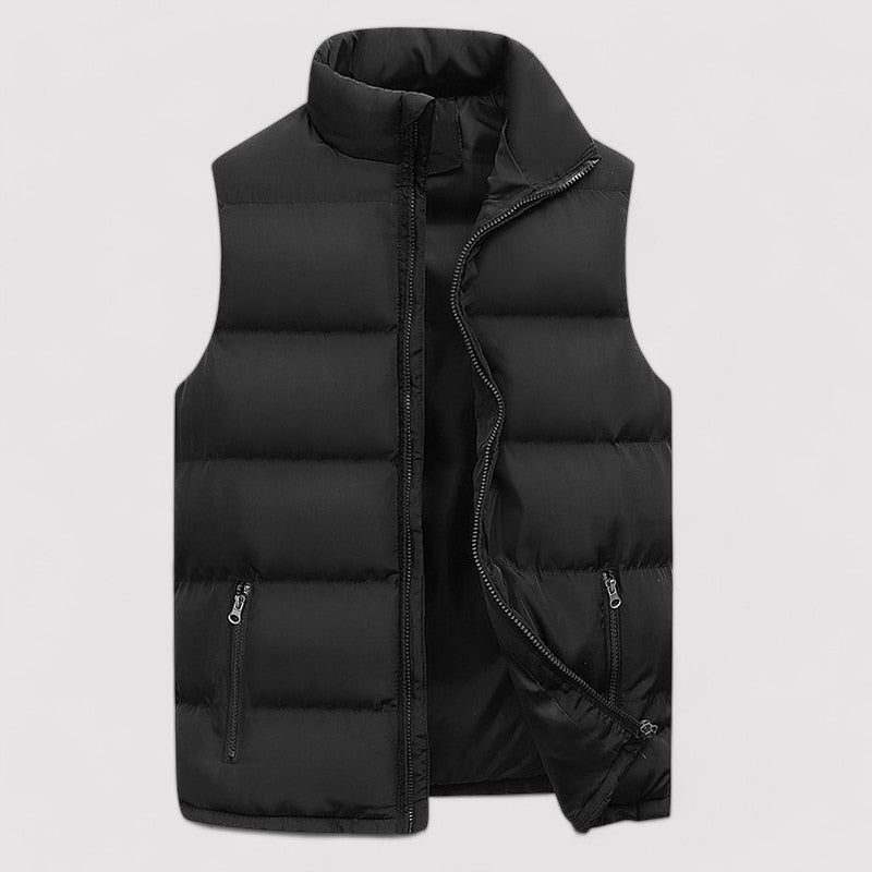 Puffer Vest Jacket for Men - Stand Collar - Image 6