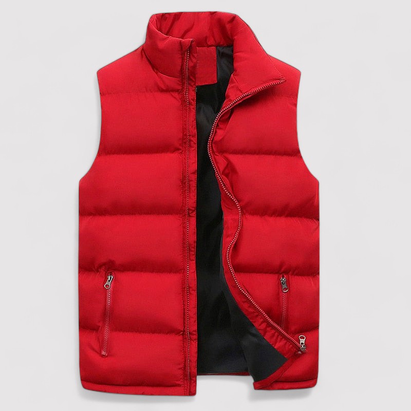 Puffer Vest Jacket for Men - Stand Collar - Image 8