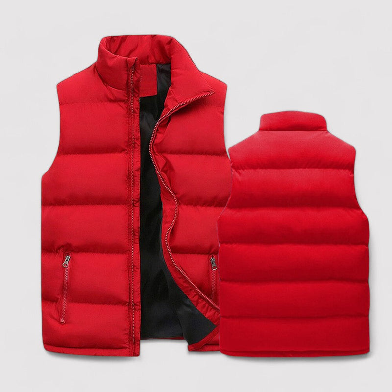 Puffer Vest Jacket for Men - Stand Collar - Image 5