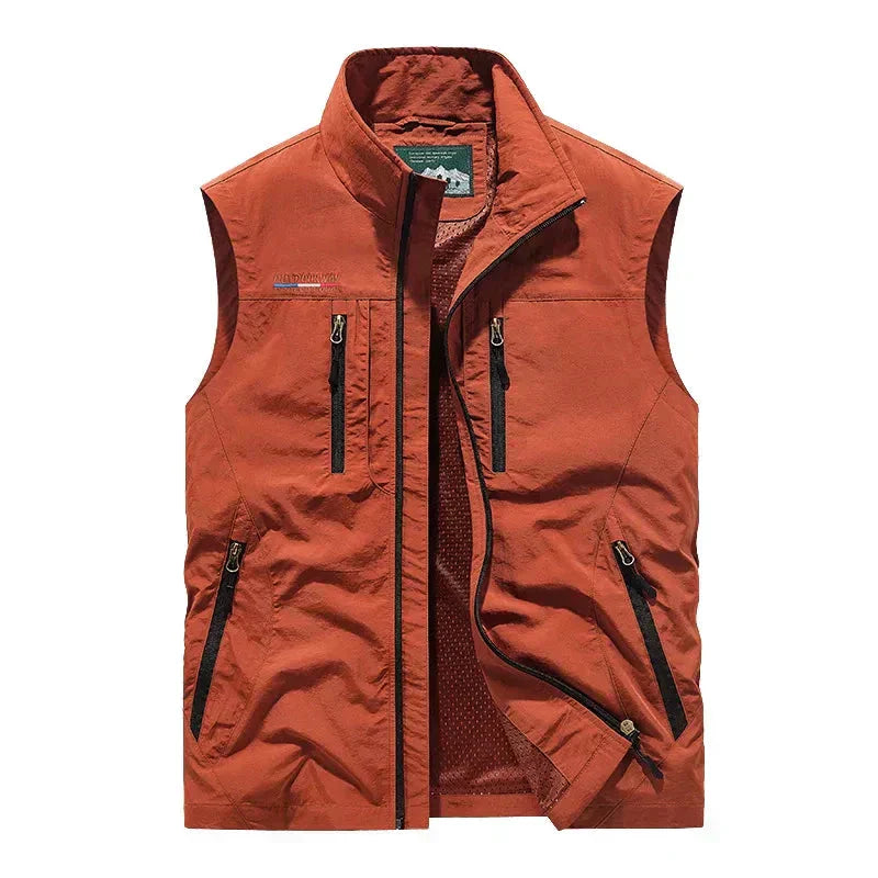 Sleeveless Jacket Vest for Men - Zip Up - Image 4
