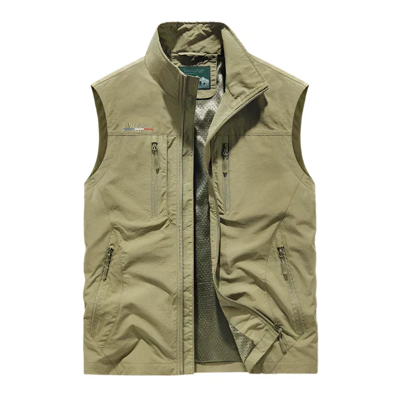Sleeveless Jacket Vest for Men - Zip Up - Image 1