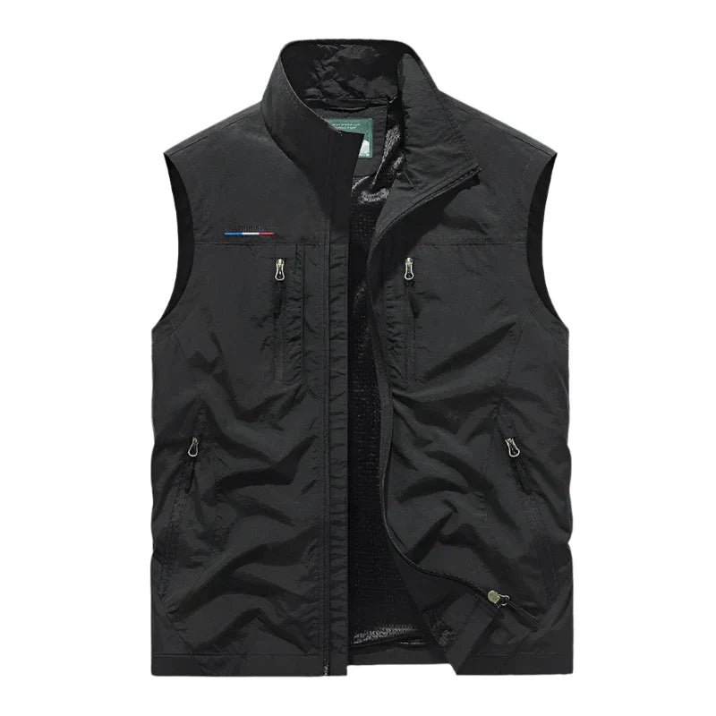 Sleeveless Jacket Vest for Men - Zip Up - Image 2