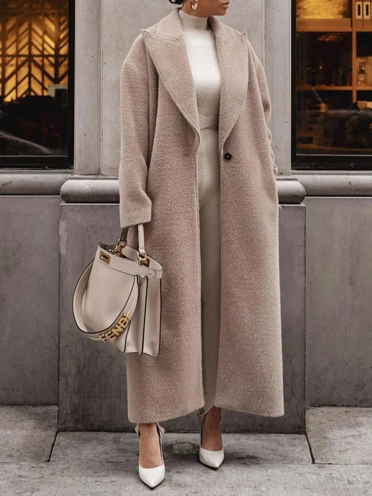  Long Oversized Coat for Women - Relaxed - Image 3