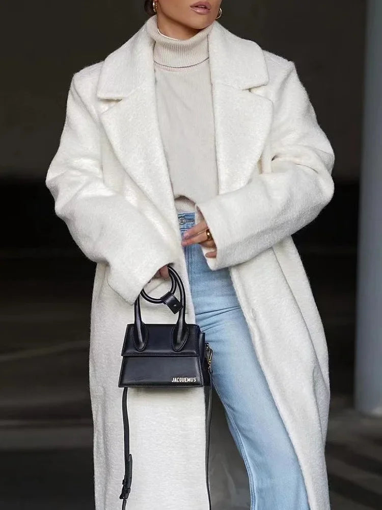  Long Oversized Coat for Women - Relaxed - Image 7