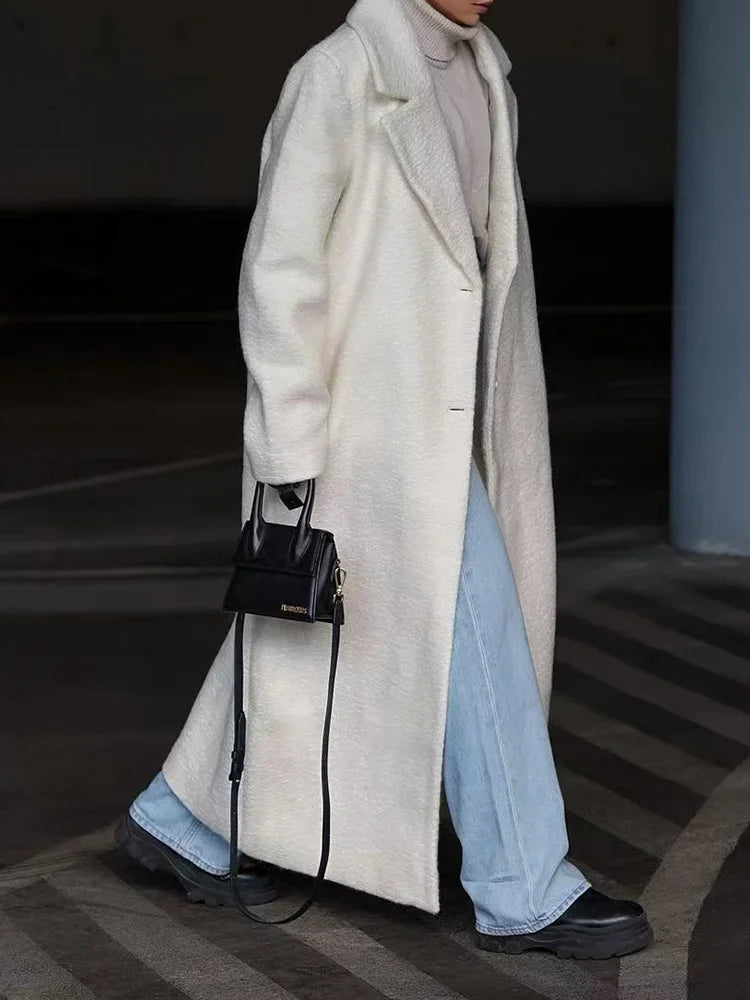  Long Oversized Coat for Women - Relaxed - Image 6
