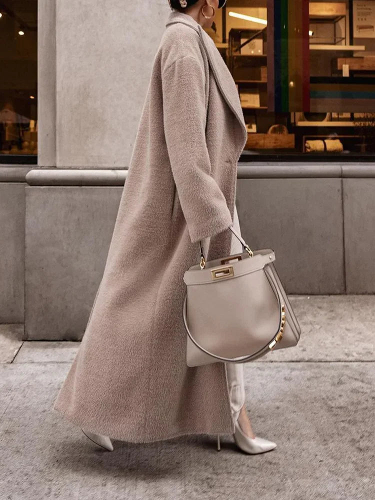  Long Oversized Coat for Women - Relaxed - Image 2