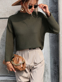 Ribbed Pullover Sweater for Women - Relaxed - Image 2