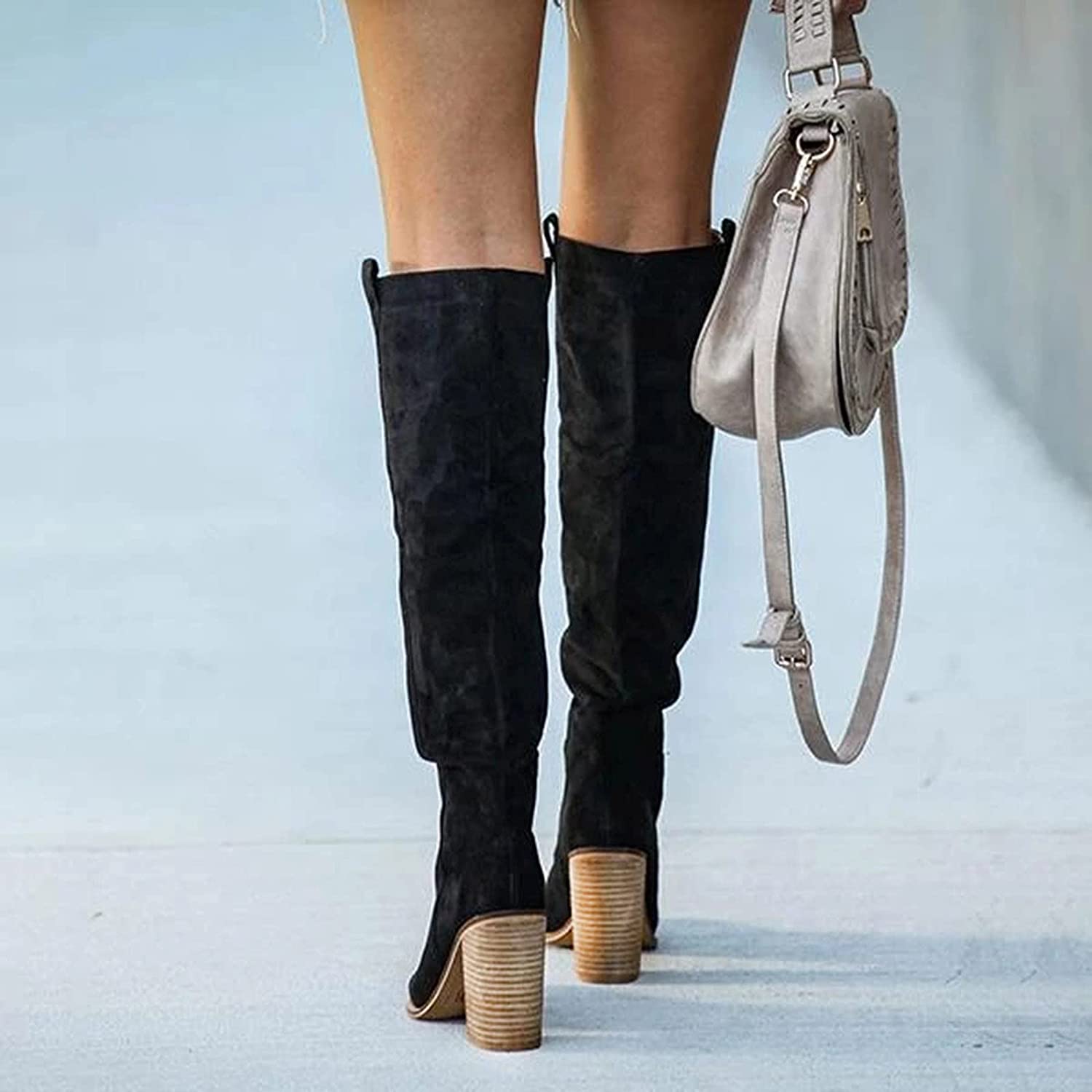 Knee High Boots for Women - Pointed Toe - Image 8