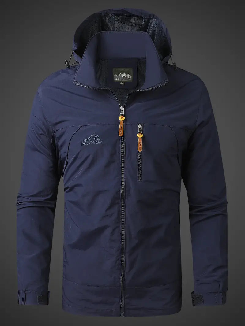 Hooded Zip-Up Jacket for Men - Lightweight - Image 7