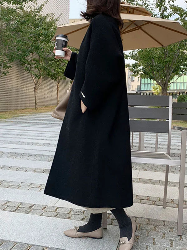 Oversized Long Coat for Women - Open Front - Image 10