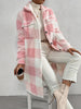 Plaid Long Coat for Women - Button Front - Image 1