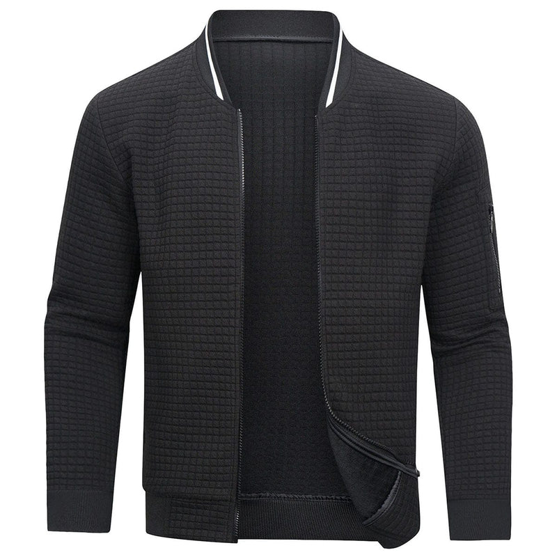 Bomber Jacket for Men - Ribbed Collar - Image 1