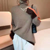 Turtleneck Patterned Sweater for Women - Long Sleeve - Image 1