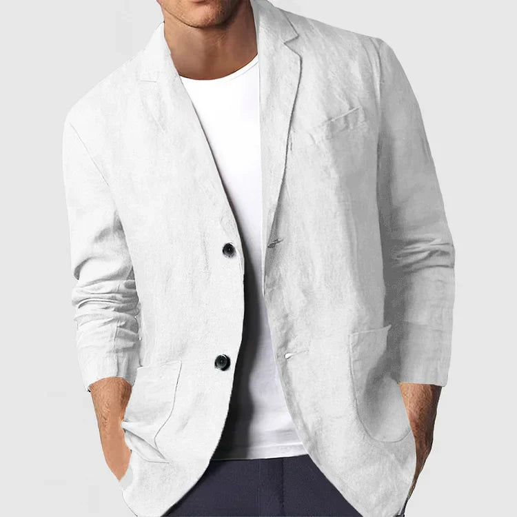 Casual Blazer Jacket for Men - Patch Pockets - Image 5