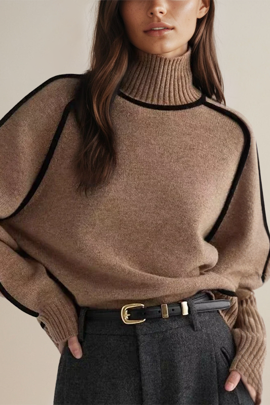 Turtleneck Sweater for Women - Long Sleeve - Image 2