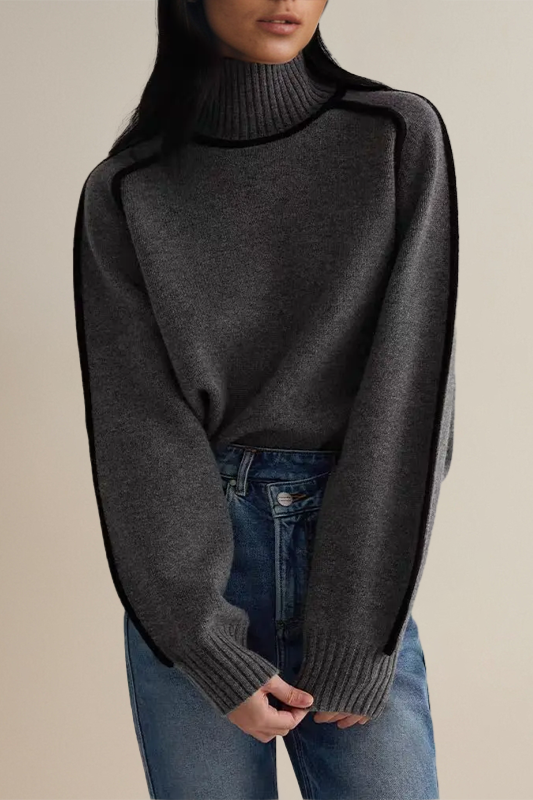 Turtleneck Sweater for Women - Long Sleeve - Image 6