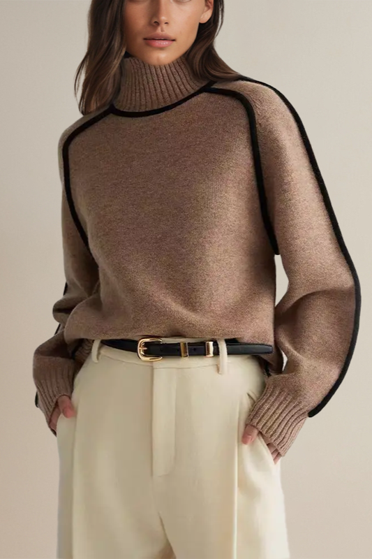 Turtleneck Sweater for Women - Long Sleeve - Image 1