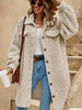 Sherpa Overshirt Coat for Women - Button Front - Image 1