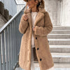 Teddy Long Coat for Women - Button Front - Image 1