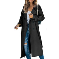 Trench Coat for Women - Belted Coat - Image 2