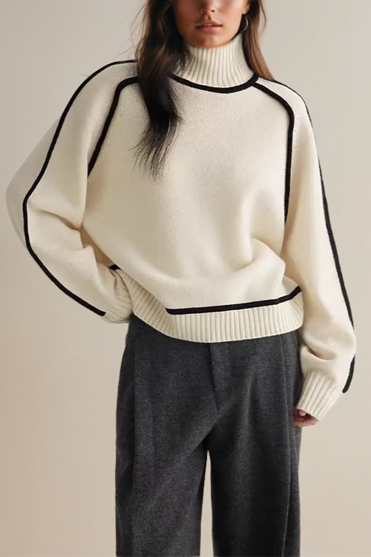 Turtleneck Sweater for Women - Long Sleeve - Image 3