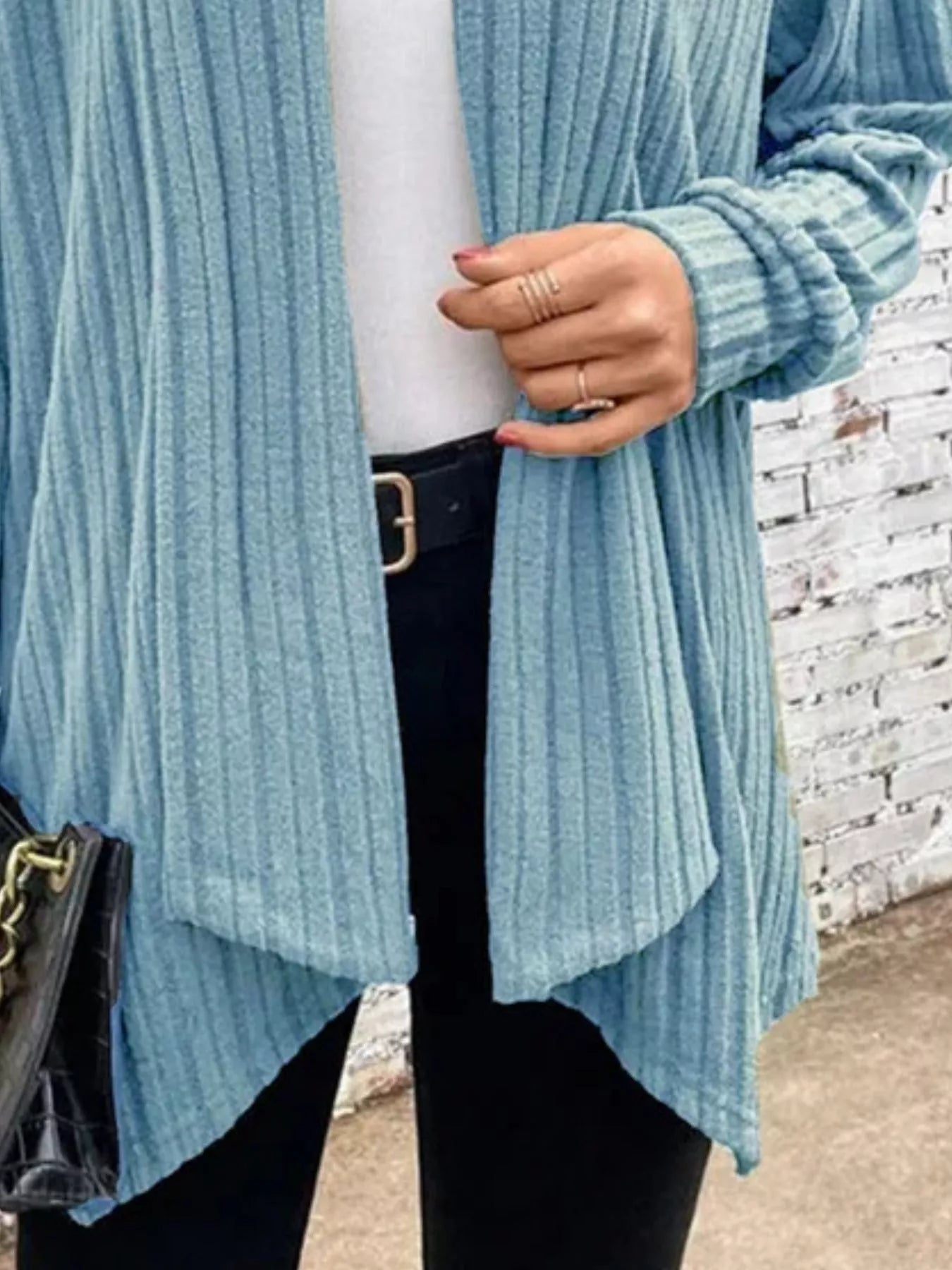 Open Front Cardigan for Women - Relaxed - Image 15