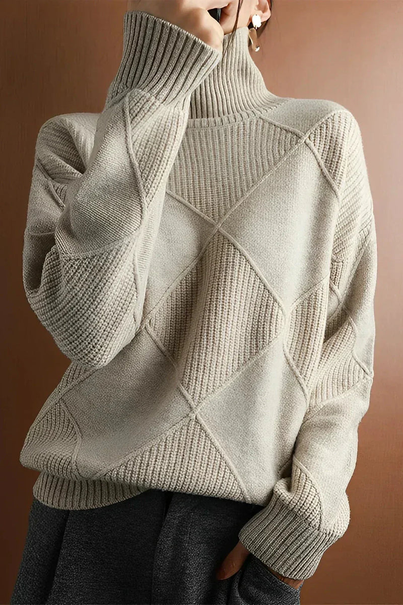 Turtleneck Sweater for Women - Long Sleeve - Image 3
