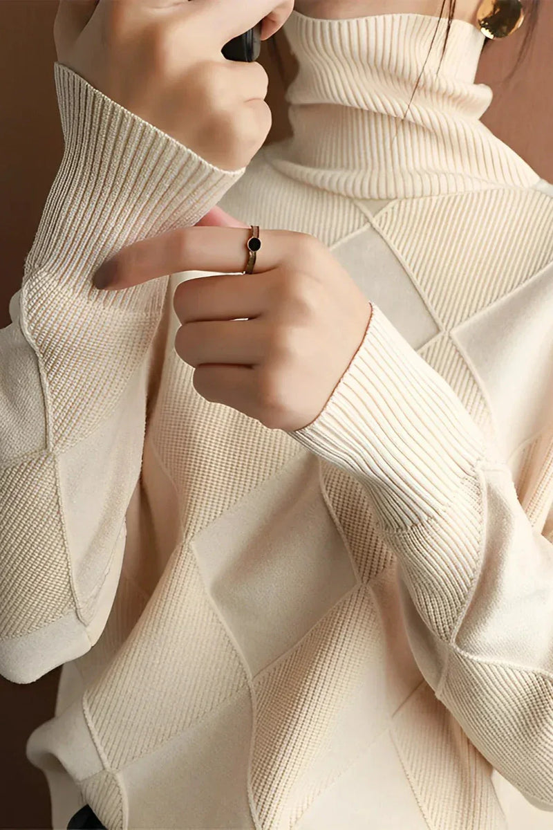 Turtleneck Sweater for Women - Long Sleeve - Image 2
