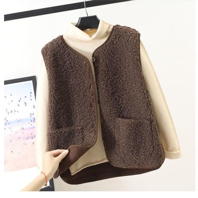 Relaxed Fit Vest for Women - Button Front - Image 1