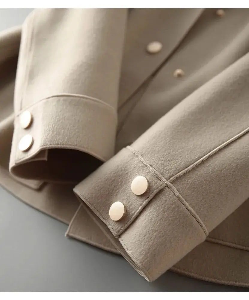 Button-Down Jacket for Women - Patch Pockets - Image 3